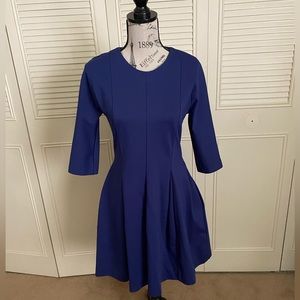 Gap Designed & Crafted Fit & Flare sheath dress navy purple blue size 4